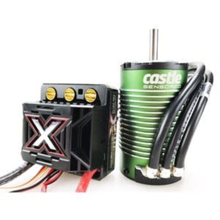CASTLE CREATIONS CSE010-0145-05 - MONSTER X 25.2V ESC, 8A Peak BEC w/ 1512-1800KV Sensored Motor, 1/8 Scale