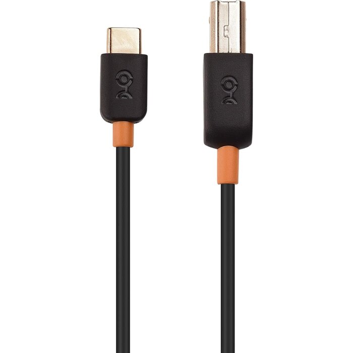 USB-B2USB-C-6FT - Cable Matters USB B to USB C Cable - 6.6ft, USB-C to USB-B Cable, MIDI to USBC Cord, Compatible with Printer, MIDI Controller/Keyboard, Black