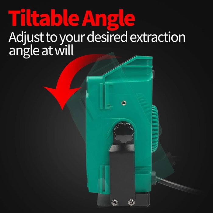 YIHUA 948DQ-I Solder Fume Extractor Fan Solder Smoke Absorber Remover Tiltable Angle with 8 Extra Fan Filters for Soldering Wood Burning and more