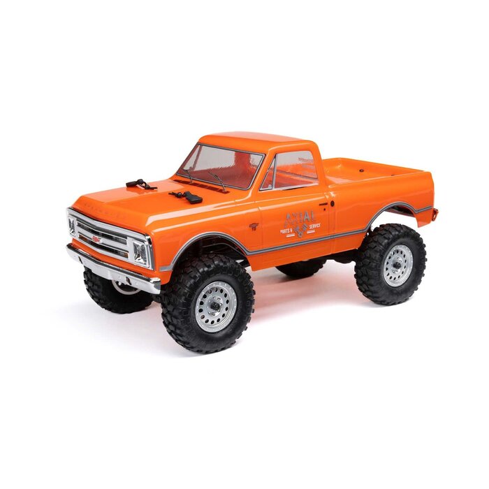 Axial AXI00001V2T3 - 1/24 SCX24 1967 Chevrolet C10 4WD Brushed Truck RTR, Orange