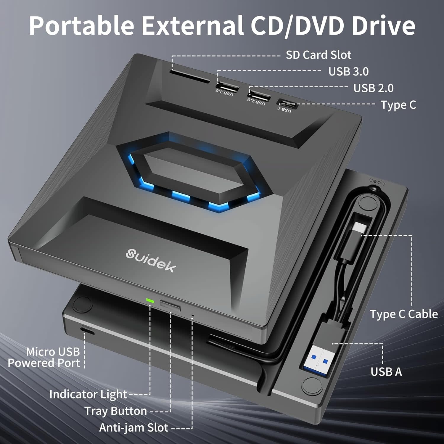 GP96YB70 - Hitachi LG - GP96Y Multi OS External CD/DVD USB Type C Re-Writer (Fire, Android, Windows, Mac) – Burner, Writer, Recorder – Fire HD, Fire GP96YB70 - Hitachi LG - GP96Y Multi OS External CD/DVD USB Type C Re-Writer (Fire, Android, Windows, Mac) – Burner, Writer, Recorder – Fire HD, Fire