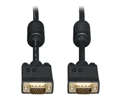 TRPP502015 - Tripp Lite® by Eaton® 1536/1080p VGA Male/Male HD15 High-Resolution RGB Coaxial Cable, Black, P502 (15 Ft.)