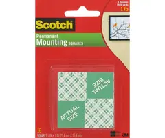 111H-SQ-48 - 3M Scotch Precut Foam Mounting Squares Heavy Duty, 1 Inch