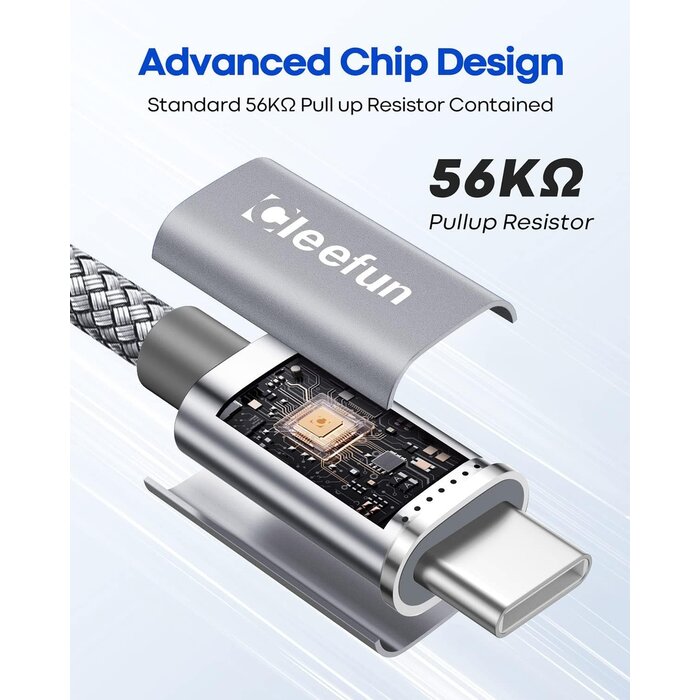 CLEEFUN USB-C-3FT - CLEEFUN USB-A to Type-C Cable 3ft, Fast Charging C Charger Cord Braided for iPhone 15 Pro Max/Pro/Plus, for Samsung Galaxy S24 S23 S22 S21 S20 Ultra S10, Moto, Pixel
