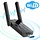 USB-WiFi-ADAPTER - ElecMoga USB WiFi Adapter for Desktop PC, ElecMoga AC 1300Mbps Dual-Band 5G/2.4G USB 3.0 WiFi 5 Network Transceiver Wireless Dongle for PC Laptop Supports Windows 11/10/8.1/8/7/XP/Vista/Mac OS 10.9~10.15