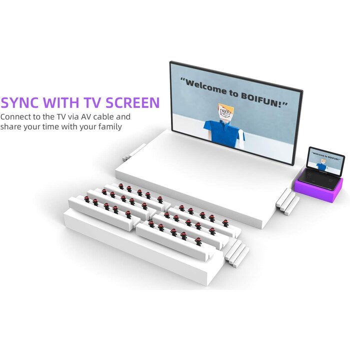 BOIFUN BFN-161 - BOIFUN 17.5" Portable DVD Player with 15.6" Large HD Screen, 6 Hours Rechargeable Battery, Support USB/SD Card/Sync TV and Multiple Disc Formats, High Volume Speaker, Black