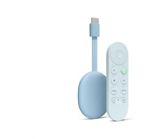 GA01923-US - Chromecast with Google TV (4K) Blue - Streaming Stick Entertainment on Your TV with Voice Search - Watch Movies, Shows, and Live TV in 4K HDR - Sky Blue with Accessories