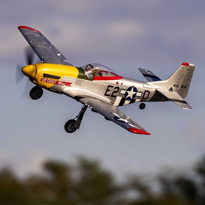 e-flight EFLU7350 - UMX P-51D Mustang “Detroit Miss” BNF Basic with AS3X and SAFE Select