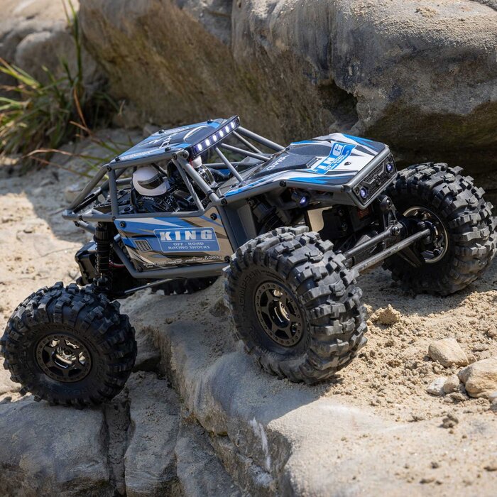Axial AXI-1750T1 - 1/18 UTB18 Capra 4WS 4X4 RTR Brushed Rock Crawler (Battery & Charger Included), Blue