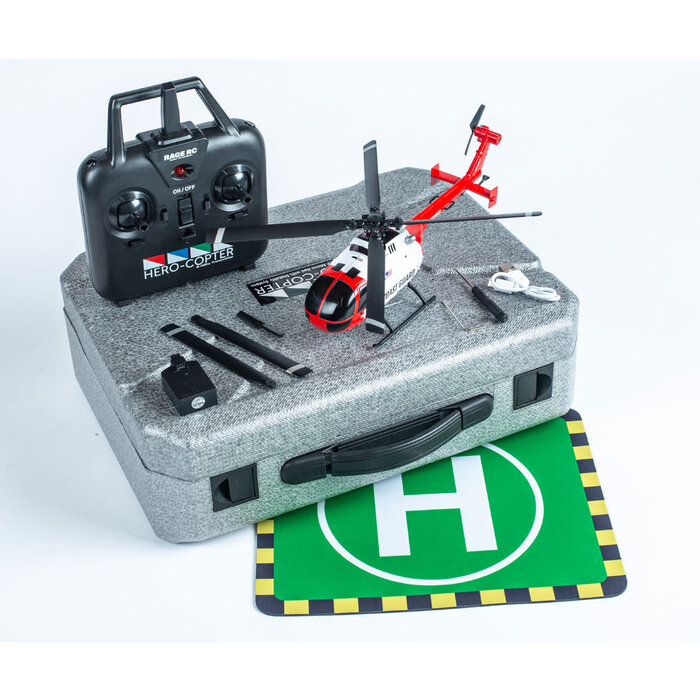 RageRC RGR6050 - Hero-Copter, 4-Blade RTF Helicopter; Coast Guard