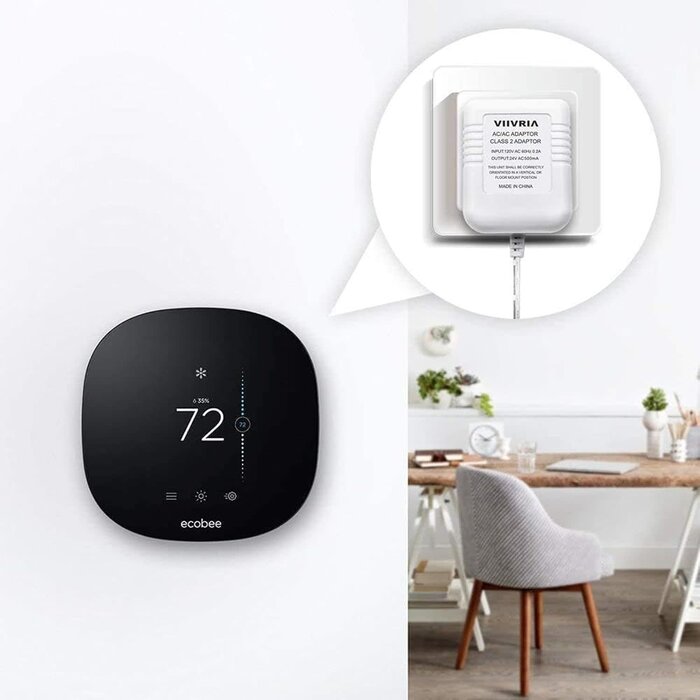 24V Transformer, C Wire Adapter for Ring Doorbell & Thermostat, 315" Cable