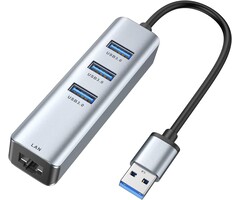 ABLEWE Manhattan® 3-Port USB 3.0 Type-C®/A Combo Hub with Gigabit Ethernet Network Adapter