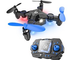 HS190-BLUE - Holy Stone Foldable Mini Drone for Kids Beginners, Blue RC Nano Quadcopter with Altitude Hold, 3D Flips, High Speeds Rotation, Headless Mode, Throw to Go, One Key Return, Great Gift Toys for Boys and Girls, Blue