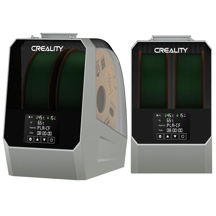 Cregrant3D 3D-DRYER - Creality Space Pi Filament Dryer, Filament Storage Box, Upgraded Double 360° Heating Drying with Fan&Touch Screen, 3D Printer Filament Spool Holder, Dehydrator 1.75/2.85/3mm PLA PETG ABS TPU Nylon
