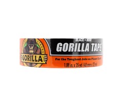 DUCT-TAPE - Gorilla - Black Duct Tape, 1.88" x 35 yd, Black