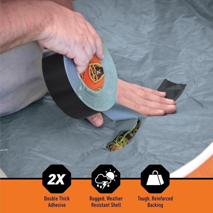 DUCT-TAPE - Gorilla - Black Duct Tape, 1.88" x 35 yd