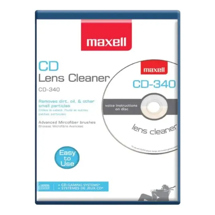 MAXELL MXLCD340 - Maxell® Maxlink Pro CD/DVD CD-340 Laser Lens Cleaner