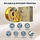 OVERTURE Silk Light Gold PLA Filament 1.75mm, Clog-Free Shiny, Metallic Shine 3D Printer Filament, 1kg Spool (2.2lbs), Ideal for Cosplay Jewelry & Home Decor