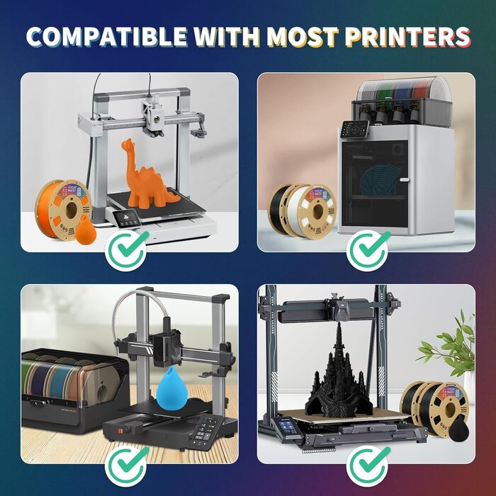 MIKA3D OVERTURE-ROYAL-GOLD - OVERTURE PLA Filament 1.75mm PLA 3D Printer Filament, 1kg Cardboard Spool (2.2lbs), Dimensional Accuracy +/- 0.02mm, Fit Most FDM Printer (Royal Gold)