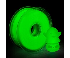 iSANMATE iSANMATE-GREEN - iSANMATE 3D Printer Glow in The Dark Filament Green, PLA Filament 1.75 mm, Dimensional Accuracy +/- 0.03 mm, 250g