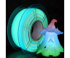 iSANMATE iSANMATE-MULTI-COLOR - iSANMATE 3D Printer Glow in The Dark Filament Multi-Color, PLA Filament 1.75 mm, Dimensional Accuracy +/- 0.03 mm, 250g