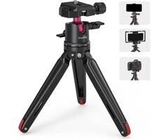 SmallRig BUT2664-AU - SmallRig Mini Tripod for Camera, Updated Desktop Tabletop Tripod with Arca-Type Compatible QR Plate, 360° Ball Head and 1/4 Screws Portable for Compact Cameras DSLRs, Phone, Gopro