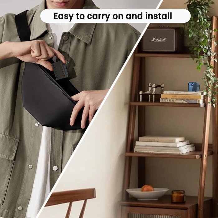 javiscam B7-CAM - JavisCam No WiFi Security Camera, Cellular Security Camera, SIM Card Included, Not Support WiFi, Radar Motion Sensor, FHD 4G Car Security Camera, 20-Day Standby Battery Life, Portable Cellular Trail Cameras