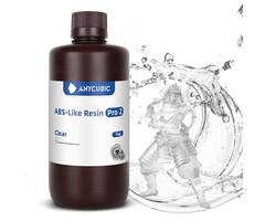 ANYCUBIC-RESIN-CLEAR - ANYCUBIC ABS-Like Resin Pro 2, 8K 3D Printer Resin with Enhanced Strength and Toughness, High Precision, Low Odor, Wide Compatibility for All LCD Resin 3D Printers (Clear, 1kg)