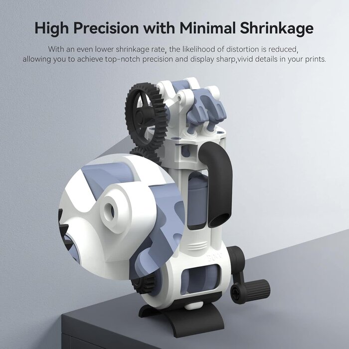 ANYCUBIC-RESIN-CLEAR - ANYCUBIC ABS-Like Resin Pro 2, 8K 3D Printer Resin with Enhanced Strength and Toughness, High Precision, Low Odor, Wide Compatibility for All LCD Resin 3D Printers (Clear, 1kg)