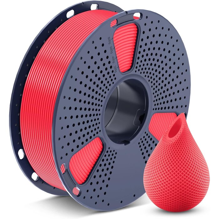 SUNLU-PETG-RED - SUNLU Red PETG 3D Printer Filament 1.75mm, Individually Vacuum Packed, 0.25kg per Spool