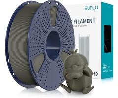 SUNLU-PLA-GRAY - SUNLU Gray PLA 3D Printer Filament 1.75mm, Individually Vacuum Packed, 0.25kg per Spool