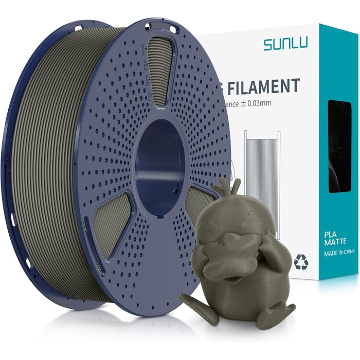 SUNLU-PETG-GRAY - SUNLU Gray PETG 3D Printer Filament 1.75mm, Individually Vacuum Packed, 0.25kg per Spool