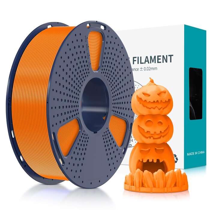 SUNLU-PETG-ORNG - SUNLU Orange PETG 3D Printer Filament 1.75mm, Individually Vacuum Packed, 0.25kg per Spool, Orange
