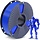 SUNLU-PETG-BLU - SUNLU Blue PETG 3D Printer Filament 1.75mm, Individually Vacuum Packed, 0.25kg per Spool, Blue