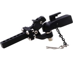 HOBBY-PARK-9680 - HobbyPark Scale Simulation Metal Trailer Hitch Drop Hitch Receiver Tow Hook Shackles w/Ball Buckle for RC Crawler Traxxas TRX4 Axial SCX10 90046 90047