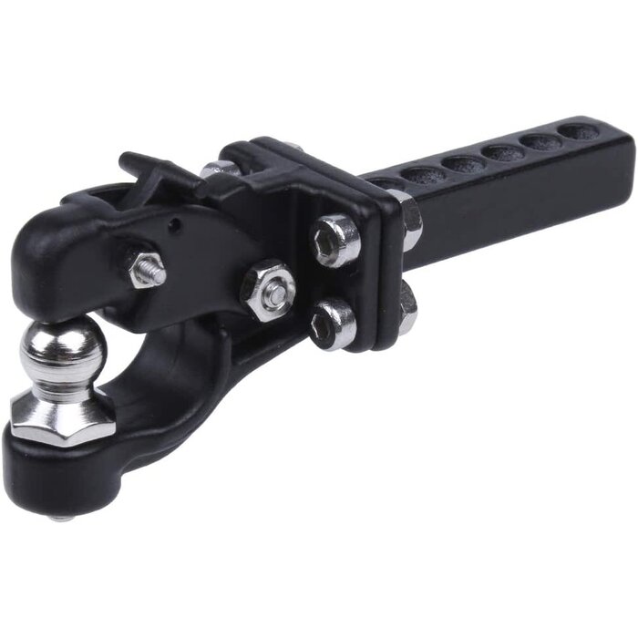 HOBBY-PARK-9680 - HobbyPark Scale Simulation Metal Trailer Hitch Drop Hitch Receiver Tow Hook Shackles w/Ball Buckle for RC Crawler Traxxas TRX4 Axial SCX10 90046 90047