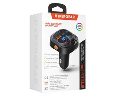 HPL15857 - HyperGear® IntelliCast Road FM Transmitter Car Charger, Black