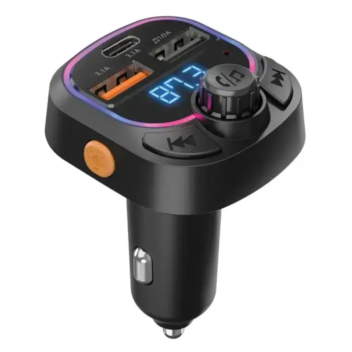 HPL15857 - HyperGear® IntelliCast Road FM Transmitter Car Charger, Black