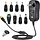 48W-5-20V-2.5AMP - SoulBay 48W Universal AC Adapter DC 5V 6V 7.5V 9V 12V 15V 19V 20V Switching Power Supply 100-240VAC Input US Plug Transformer with 8 Tips for Household Electronics