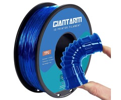 TPU-TRNSPT-BLU - EONO3D 95A Transparent Blue TPU Filament, 1.75mm, Flexible 3D Printer Filament, 1kg Spool (2.2 lbs), Soft & Durable, ±0.03mm Dimensional Accuracy, Ideal for Wearables, Phone Cases