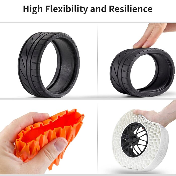 GIANTARM TPU-1430 - GIANTARM TPU Filament 1.75mm Flexible Soft 3D Printer Consumables Blue, 95A 1kg Spool (2.2 lbs.), Dimensional Accuracy +/- 0.05 mm