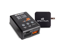 SPEKTRUM SPMXC2090P - S100 1x100W USB-C Smart Charger, 65W USB-C GaN Power Supply Combo