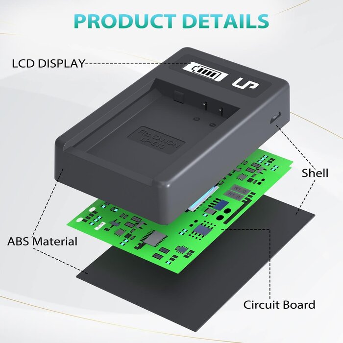 LP Store Kastar Intelligent Mini Travel Charger (with High Speed Portable USB Charge Function) for PDA Camera Li-ion Battery Digital Cameras Mp3 Mp4 Players Hand Held Gaming Devices PDAs, Z Cam E1 Camera