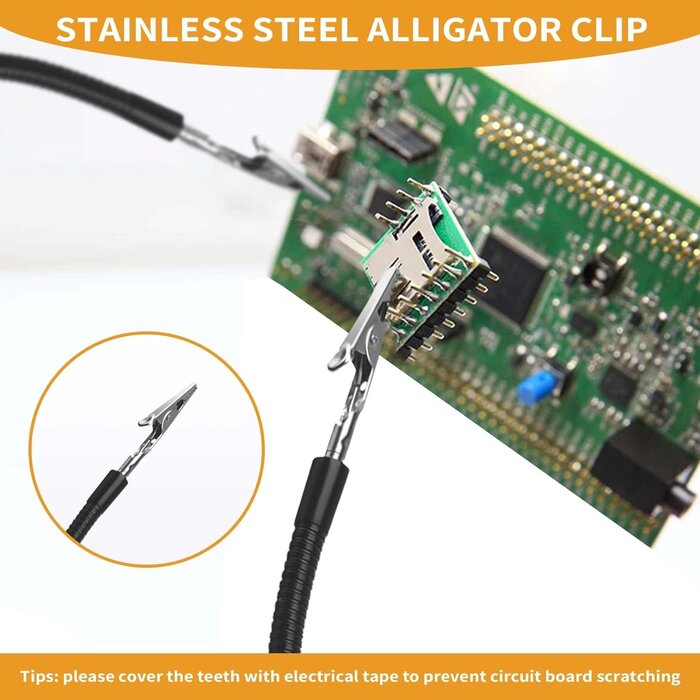 12IN-MAG-HANDS - Fstop Labs KOTTO 2 Pack Set 12 Inch Magnetic Flexible Gooseneck Metal with Alligator Clips for Helping Hands Third Hand Tool Automobile Electronics Soldering Jewelry Painting Art Crafts Hobby