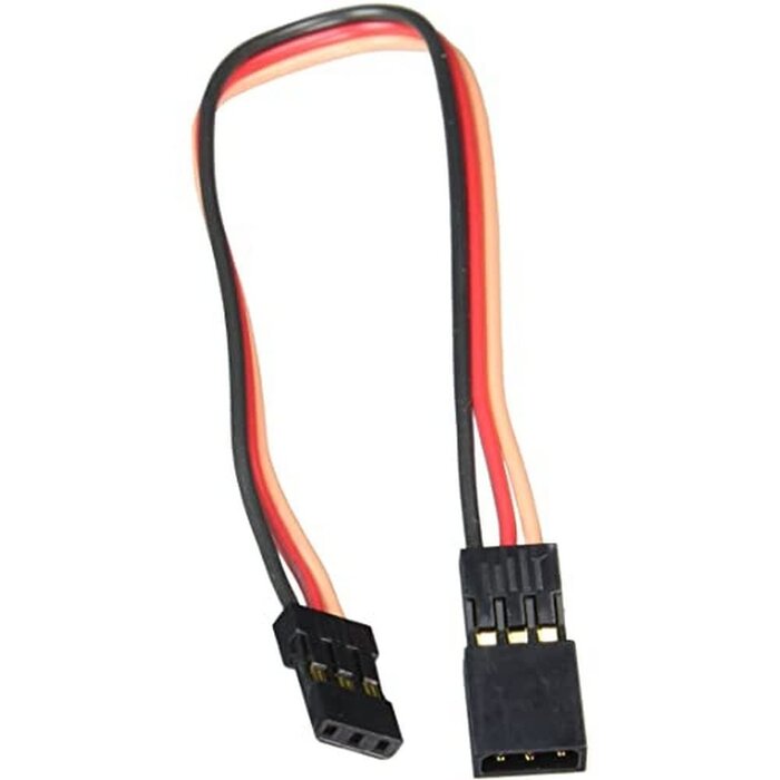 6"-SERVO-EXT - Diitao - 15CM/5.9IN 3-Pin Servo Extender Remote Control RC Servo Extension Cord Cable Male to Female Servo Extension Wire Cable for RC Car or Airplanes (15 cm)