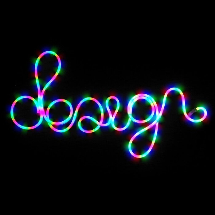 Monster MLB7-1055-WHT - Monster 6.5 ft Multi-Color Flow Technology Neon-LED Strip, Strong Shape-it Material, Xtreme Easy Installation