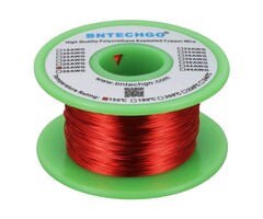 MWIRE28 - BNTECHGO 28 AWG Magnet Wire - Enameled Copper Wire - Enameled Magnet Winding Wire - 4 oz - 0.0122" Diameter 1 Spool Coil Red Temperature Rating 155℃ Widely Used for Transformers Inductors