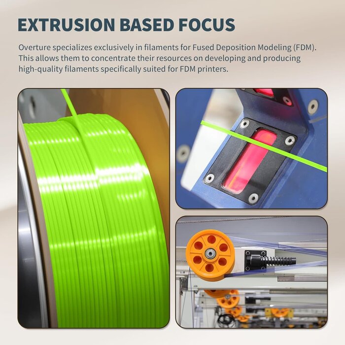 OVERTURE Silk Neon Green Filament PLA 1.75mm Clog-Free Shiny 3D Printer Filament, 1kg Spool (2.2lbs), Dimensional Accuracy +/- 0.02 mm, Fit Most FDM Printer