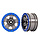 8180-BLUE -  Wheels, TRX-4® Sport 2.2 (Gray, Blue Beadlock Style) (2)