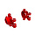 9737-RED - Steering blocks, 6061-T6 aluminum, TRX-4M’s®  (red-anodized) (left & right)/ 2.5x12mm BCS (with threadlock) (2)/ 2x6mm SS (with threadlock) (4)